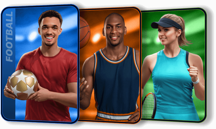 Athlètes de football, basketball et tennis pour les paris sportifs sur Boomerang Bet